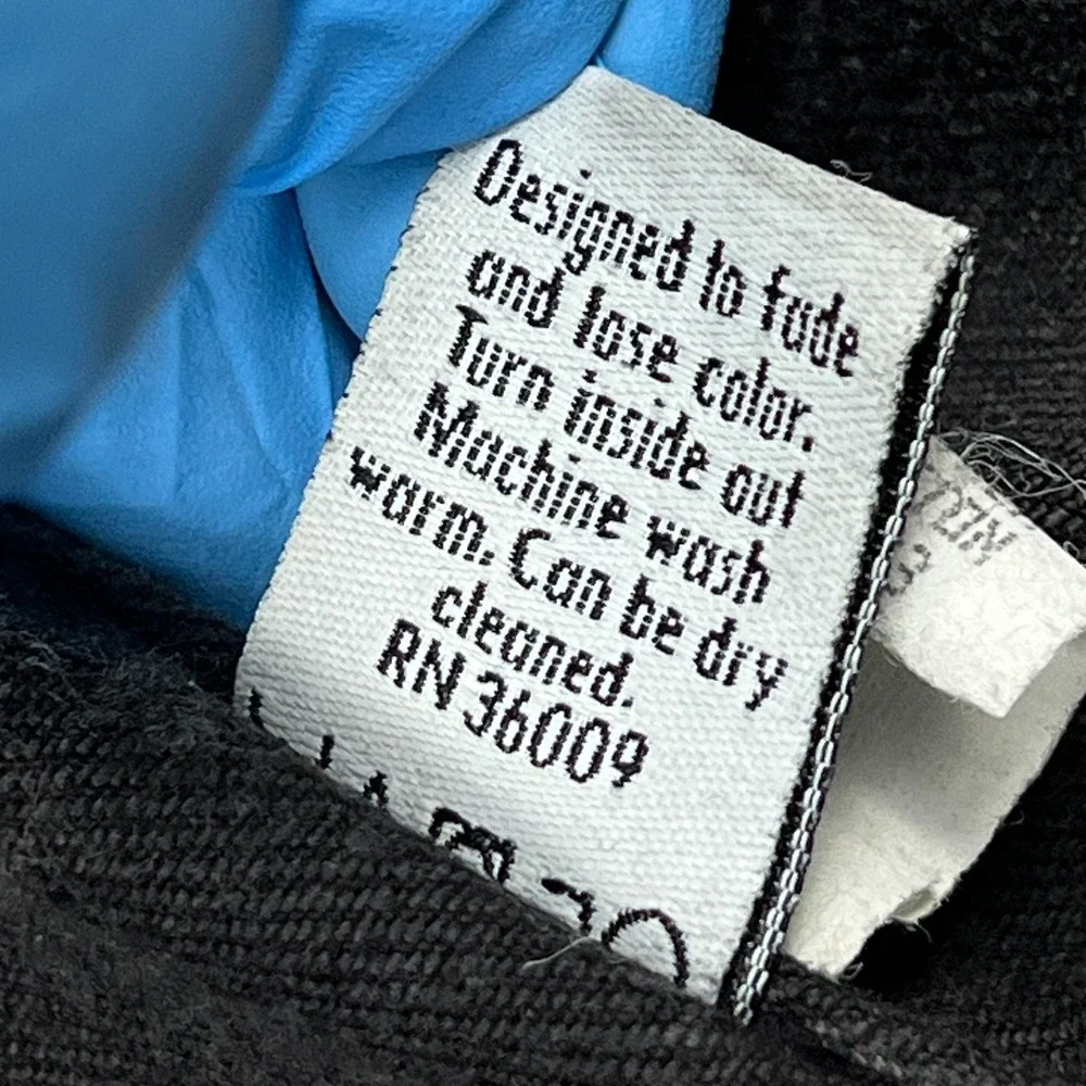 VTG Calvin‎ Klein Jean Jacket Men's Large Black Denim Trucker Hand Pockets USA